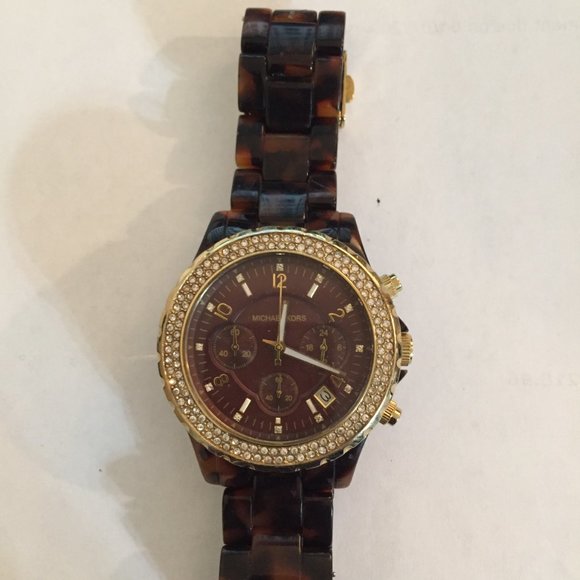 Women\'s Tortoise Michael Kors Chronograph